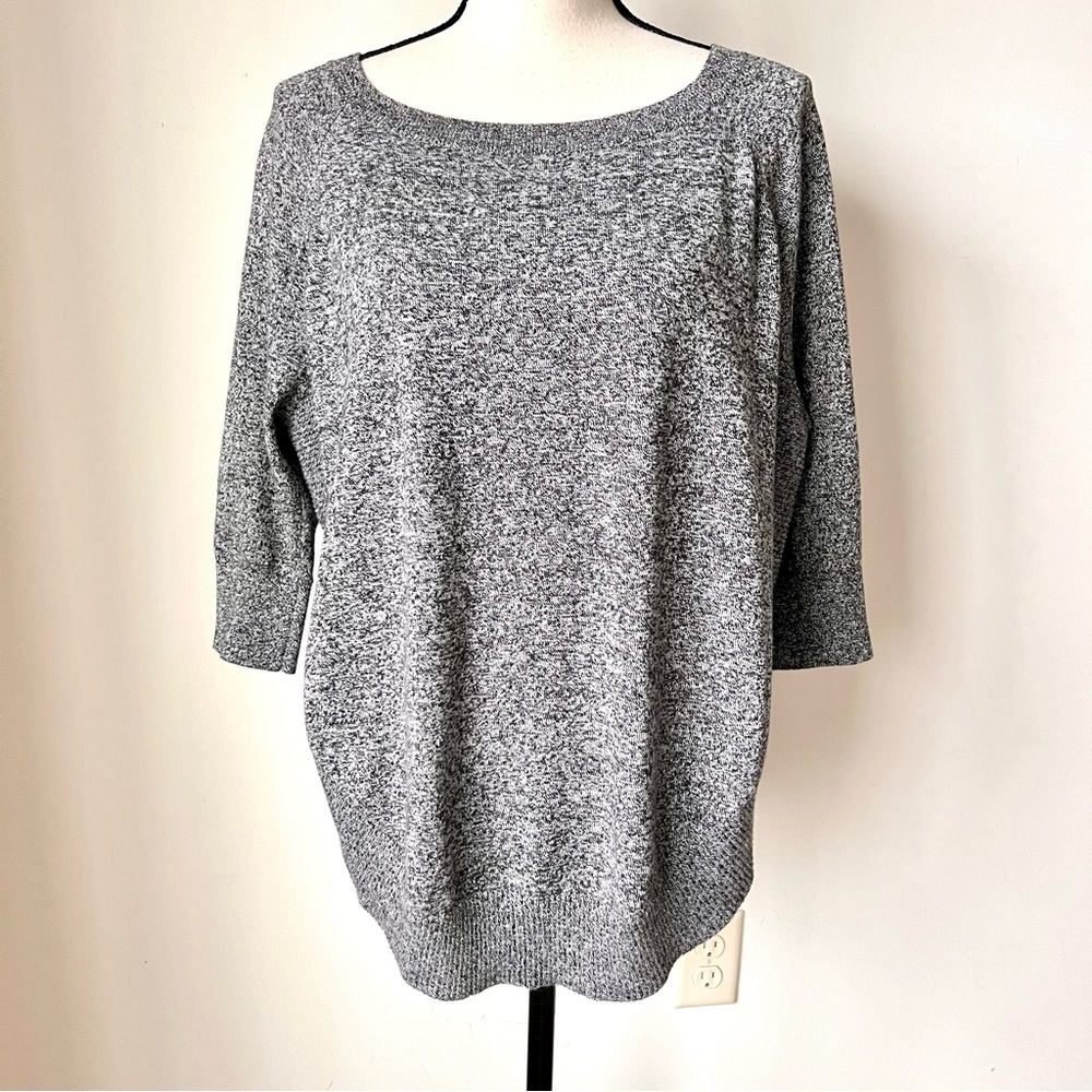 EXPRESS 3/4 Dolman Sleeve Curved Hem Boatneck Sweater—SZ. Small